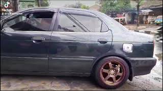 SUZUKI BALENO GANTI VELG TE37 R15X7 H4X100 ET38 DI BALUT BAN 195 50 15