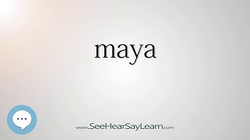 maya - Smart & Obscure English Words Defined 👁️🔊🗣🧠✅