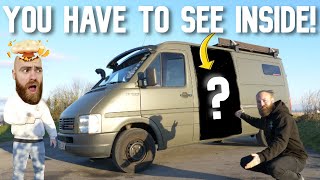 Unbelievable Camper Built On A Tiny Budget! - VW LT35 Ft @TheBeardedExplorer