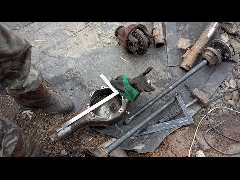 Mini tractor 4x4, break, shortening bridges track 700mm (1 part)