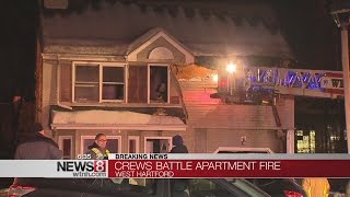 Fire breaks out in West Hartford apartment building