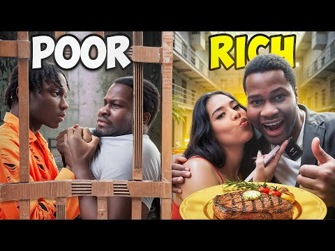 RICH VS POOR 'JAIL' FOR 24HRS CHALLENGE! (THING GOT DEADLY🫣😳...)
