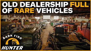 Museum NOT open to the public: MASSIVE Stash of Cars \& Trucks in Old Dealership | Barn Find Hunter