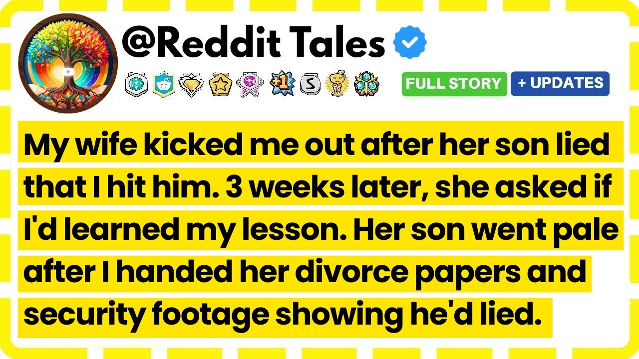 My Wife Kicked Me Out After Her Son Lied That I Hit Him. 3 Weeks Later, She Asked If I'd Learned My.