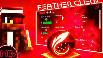 Feather client for mojo launcher 1.21.5 I no fancy menu I 1000+ fps 😶‍🌫️