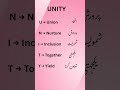 "UNITY: The Power of Words & Their Meaning"