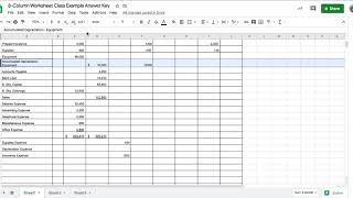 8 Column Worksheet Tutorial