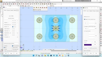 Robot Structural Analysis Pile Cap on 6 piles Analysis Finite Element
