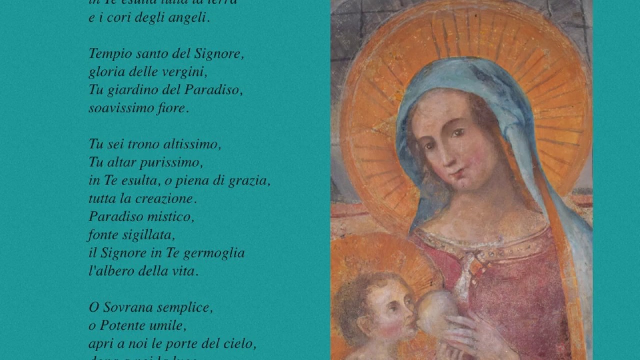 Salve O Dolce Vergine Testo