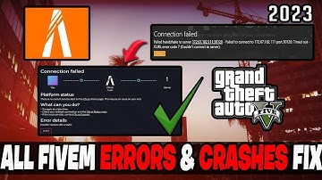 How to Fix FiveM Crashes | FiveM Connection Error Failed(2023)