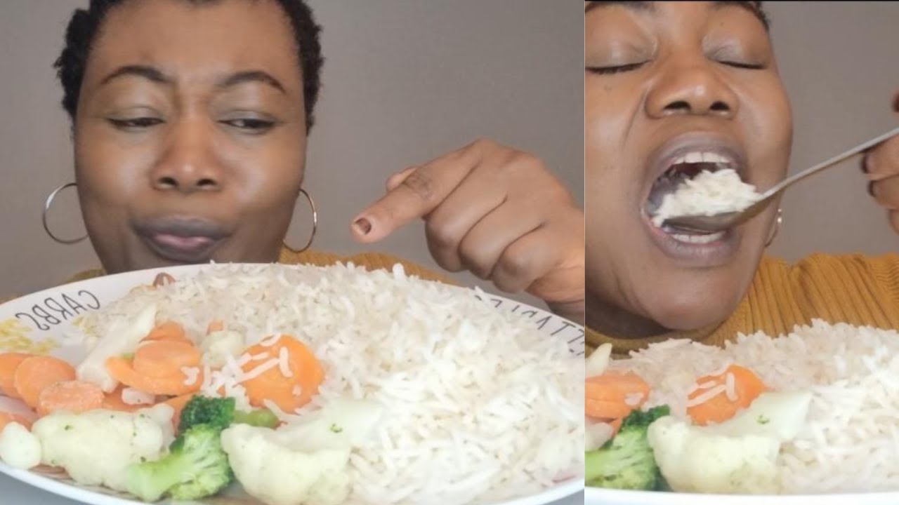 MUKBNAG ASMR/WHITE rice WITHOUT stew YouTube