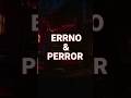 Linux: errno & perror | Debug errors like a pro