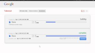 Exporting Multiple Google Docs Using Google Takeout