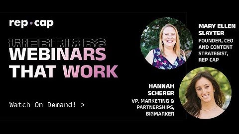 Webinars That Work: Hosting Virtual Events That Drive Business Results
