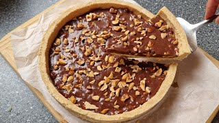 No bake chocolate tart recipe Easy to make and really tasty summer dessert