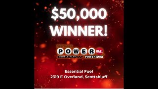 $50,000 Winning Powerball Ticket Sold in Scottsbluff