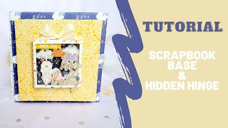 Scrapbook Base & Hidden Hinge Tutorial | DIY Gender Neutral Baby Album