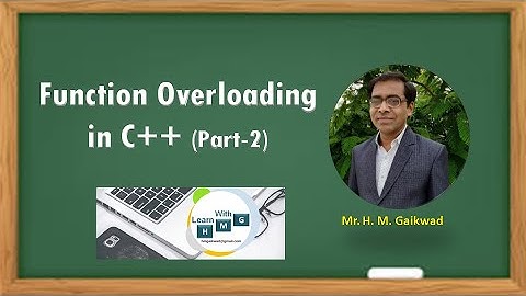 Function Overloading in C++ (Part-2)