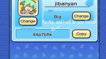 Yo-kai watch wib wob freind code! (Philip