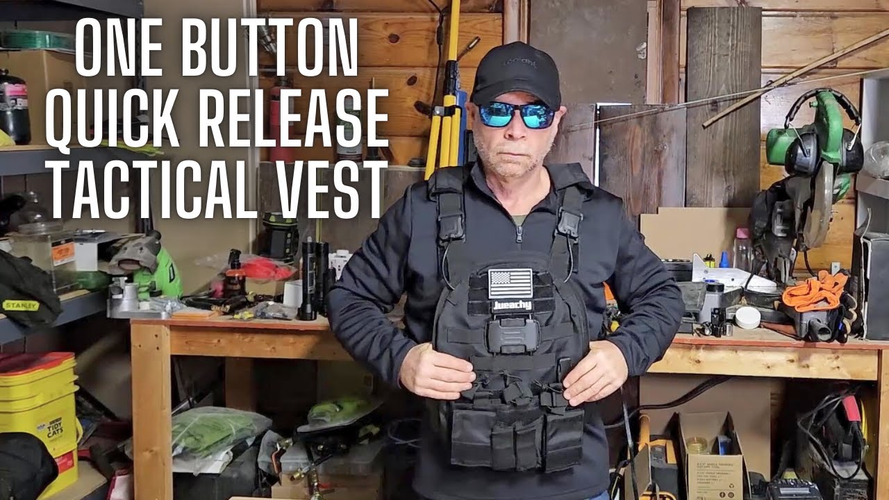 Tactical Vest | Jueachy Magnetic Tactical Vest | Quick Release Vest