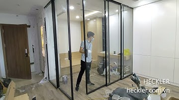 Cửa trượt vuông góc 90 độ Heckler