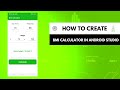 How to create bmi calculator in android studio | Bmi calculator android studio