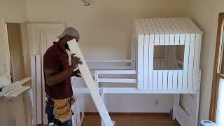 Noran Twin Bunk Bed with slide #Noran #furnitureassembly #zomgthehandyman #howtoassemble