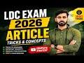LDC EXAM 2026 COMPLETE ARTICLE WITH TRICKS & CONCEPTS BY DEEPAK SINGH RAJPUT