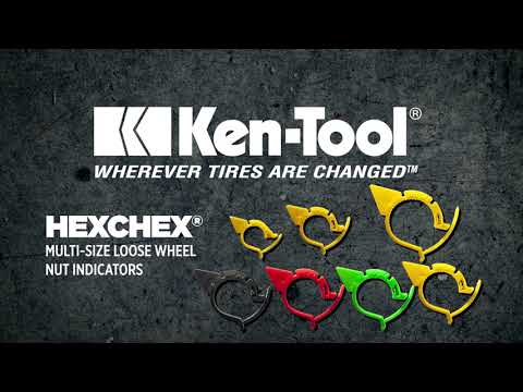 Ken-Tool HexChex Multi-Size Loose Wheel Nut Indicator - 100 Pack