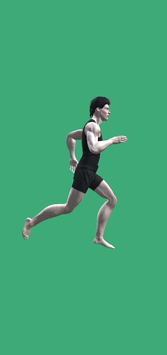 Man Running Green Screen Video | 4K | No Copyright | Free To Use | 2021