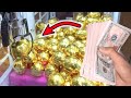 WON CASH FROM GOLDEN EGG MINI CLAW MACHINE! - YouTube