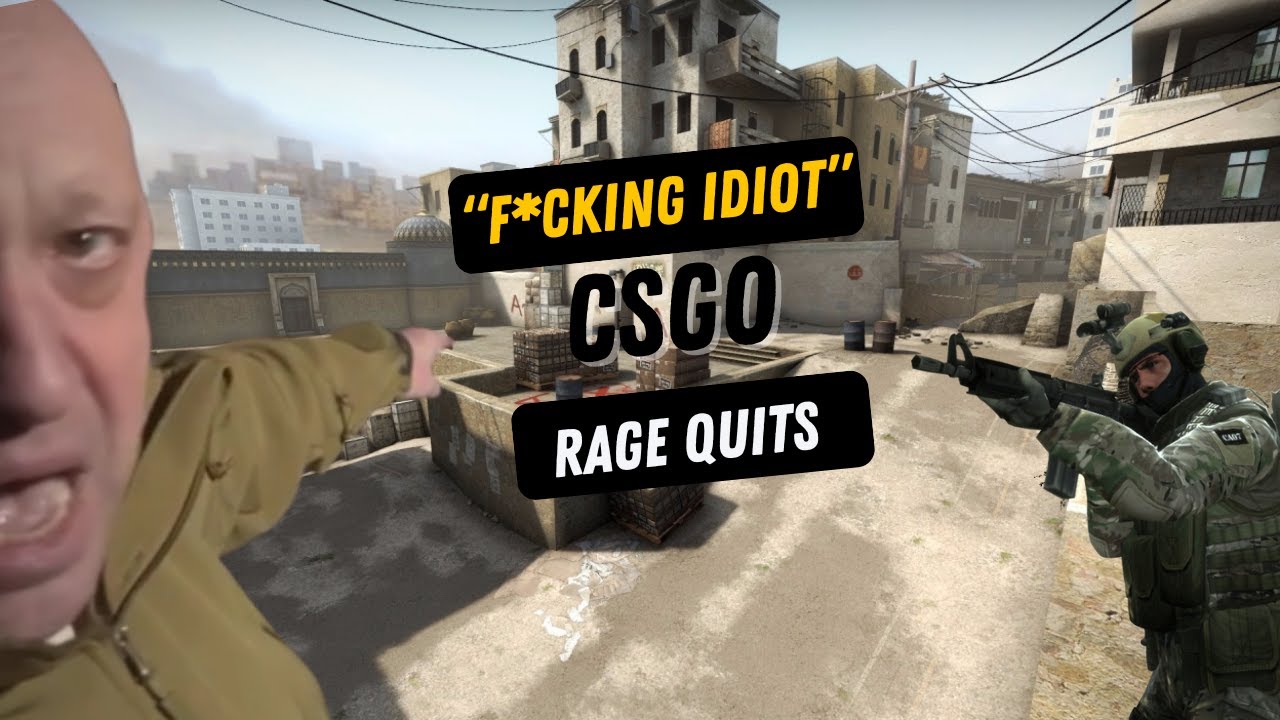 Russian guy rage quits in CSGO - YouTube