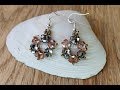 Crystal Wreath Earrings || Easy Tutorial  || Mandala Earrings