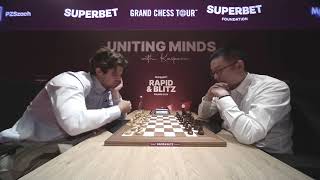 Magnus Carlsen vs Wei Yi Rapid & Blitz Poland 2024 DAY 5