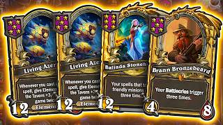 A CRAZY Elemental Highroll! | Hearthstone Battlegrounds