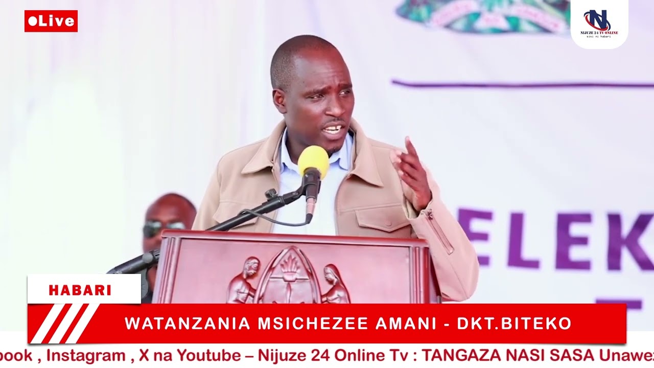 DKT.BITEKO ASISITIZA WATANZANIA WASICHEZEE AMANI ILIYOPO NCHINI