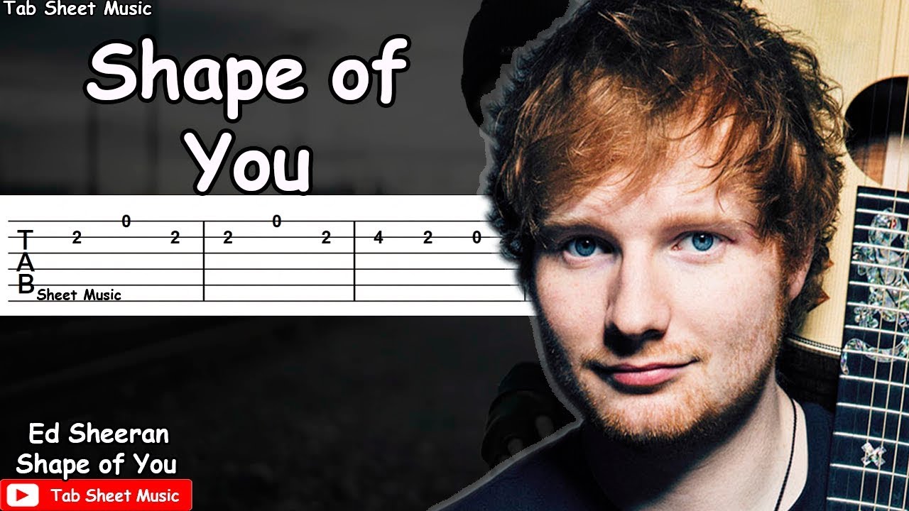 Ed Sheeran Shape Of You Guitar Tutorial Youtube