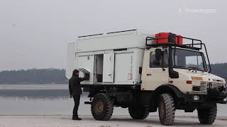 Unimog mit Hubdachkabine  EXPLORER video, 11' Foot Lifting Top