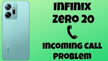 Infinix Zero 20 Incoming call not showing on display || Incoming Call Problem Fix