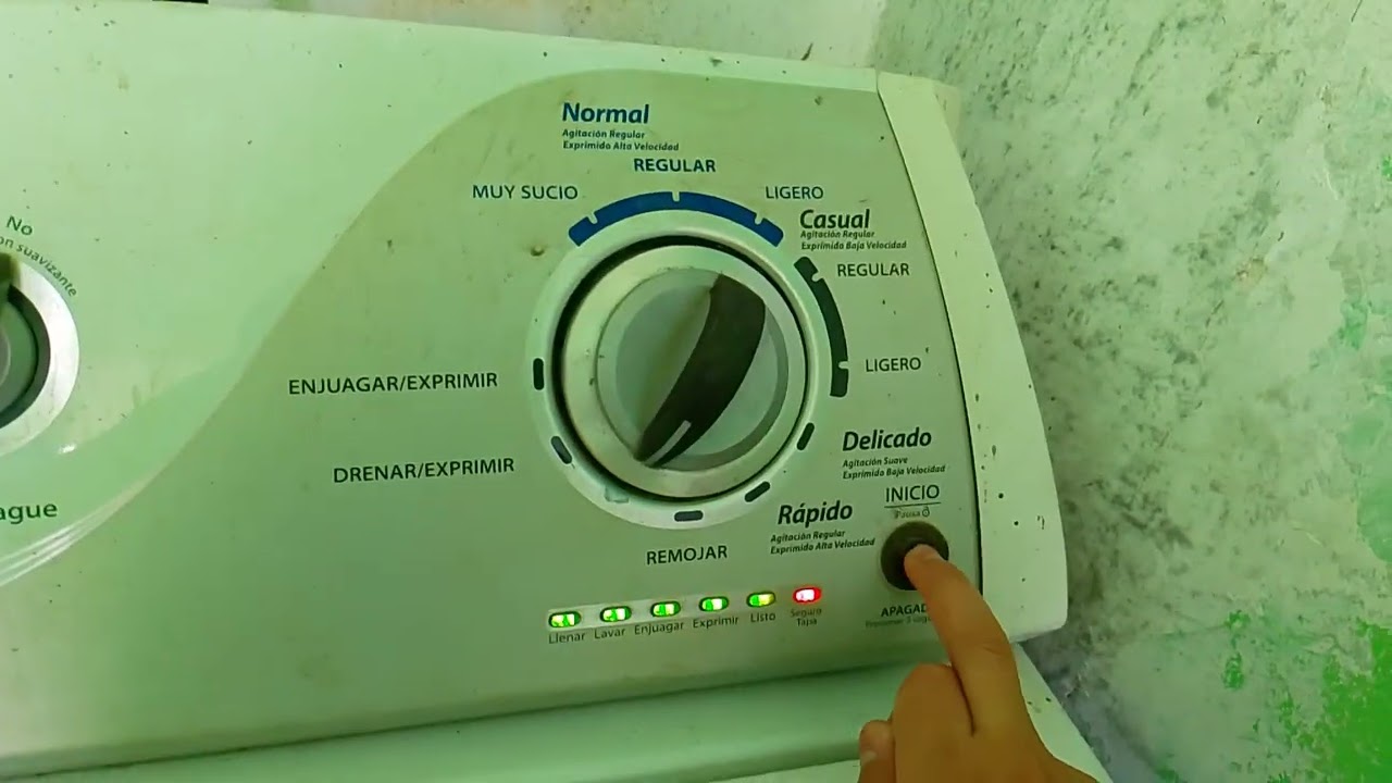 Modo prueba manual de lavadora Whirlpool americana de perillas (ojo solo para tarjeta electrónica)