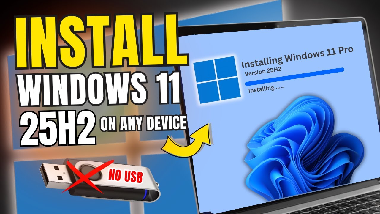 Windows 11 25H2: Install on Any Unsupported PC (Without USB & Data LOSS)