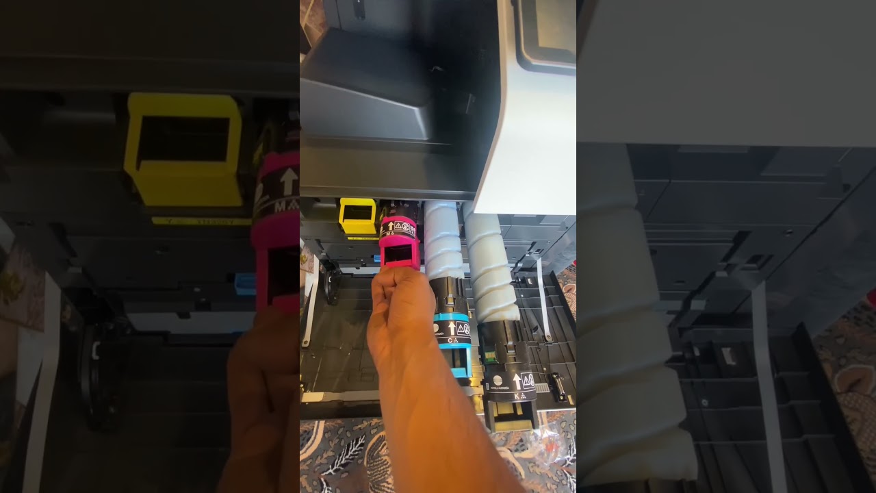TONER INSTALL IN KONICA MINOLTA COLOUR COPIER 