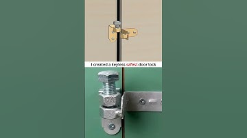 Safety Door Lock ¦ No Key Needed 🔥🥹