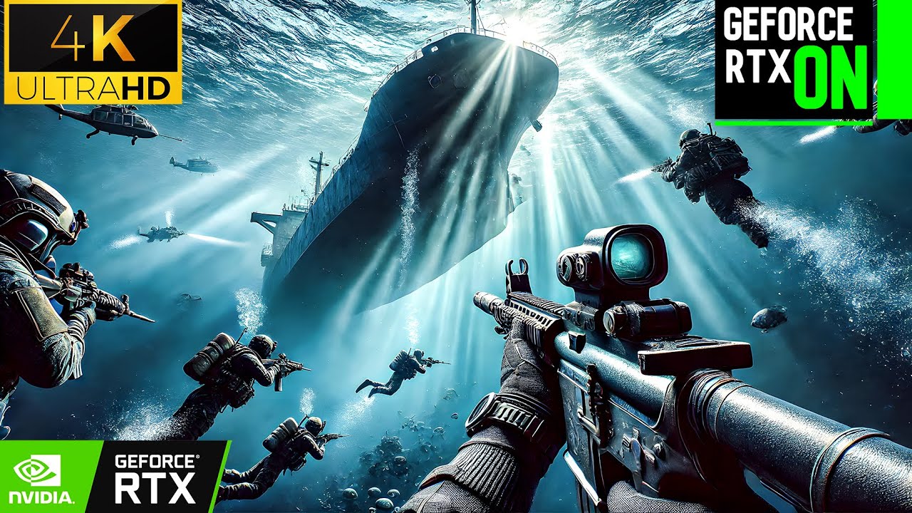 ATTACK ON CARGO SHIP CARRYING MISSILES Realistic Ultra Graphics Gameplay Call of Duty 4K60FPS