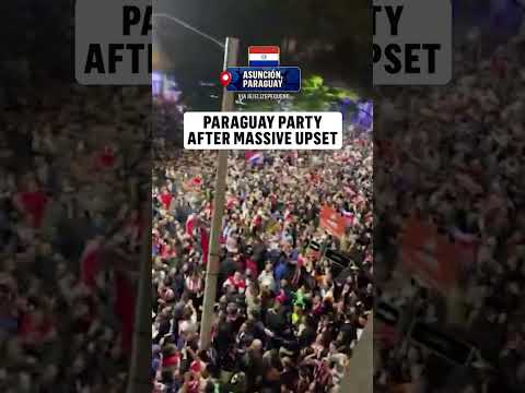 An incredible upset calls for an incredible party 🇵🇾