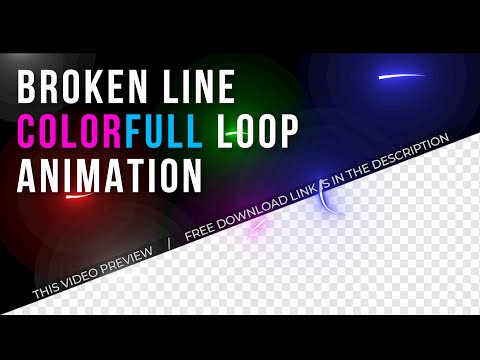 Neon light  broken line - Dynamic
