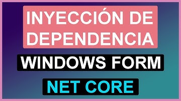 Inyección de dependencia en Windows Forms con .NET 8