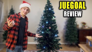 Juegoal Pre-Lit Christmas Tree Review & Light Test
