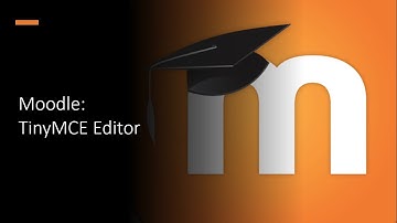 Moodle: TinyMCE-editor