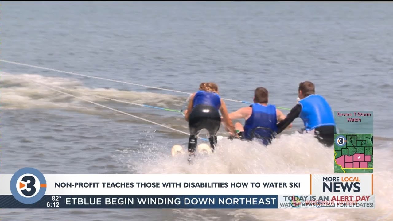 Graceful Wakes helps people with disabilities water ski YouTube